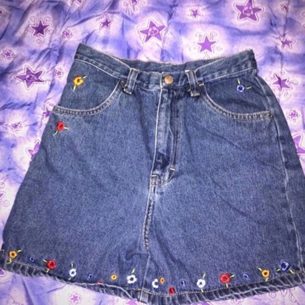 y2k 90s vintage high waisted floral shorts
